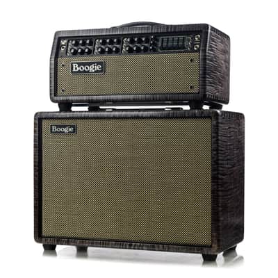 Mesa Boogie Mark 7 Head and 1x12 Open Back Cabinet Private Reserve Flame Maple - Charcoal Stain image 3