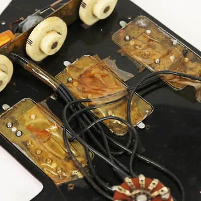 1964 Hofner Galaxy 176 Electric Guitar - Super Rare Red & Gold Vinyl Body with 3 Staple Pickups! image 24