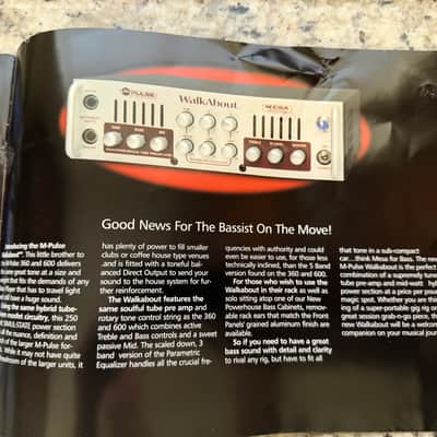 Mesa Boogie Catalog 2001 dual triple rectifier solo recto verb road King M pulse Bass walkabout head cabinet combo image 10