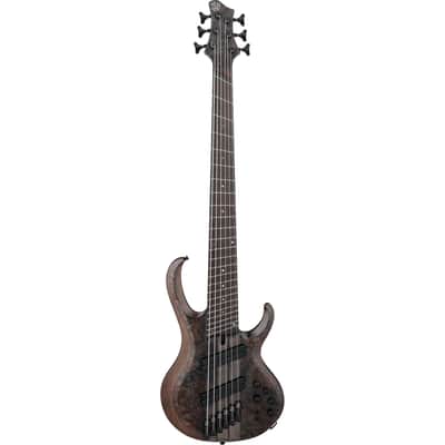 Ibanez BTB806MS 6-string Bass w/ Hardshell Case - Transparent Gray Flat image 3