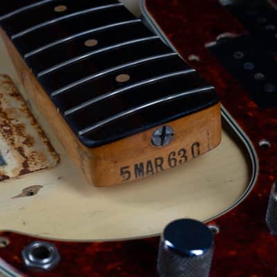 1963 Fender Precision Bass with Rosewood Fretboard - Blonde image 18
