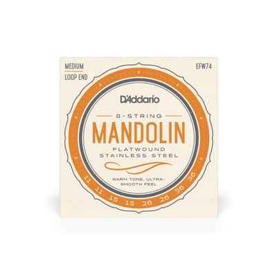 D'Addario Flatwound Stainless Steel Mandolin Strings, 11-36 image 3