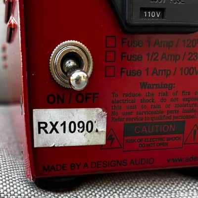 A-Designs Audio REDDI Tube Direct Box 2010s - Red image 11