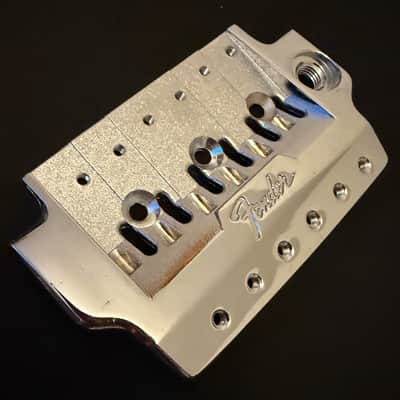 Fender Contemporary System one bridge plate 1984-1987 - Chrome image 4