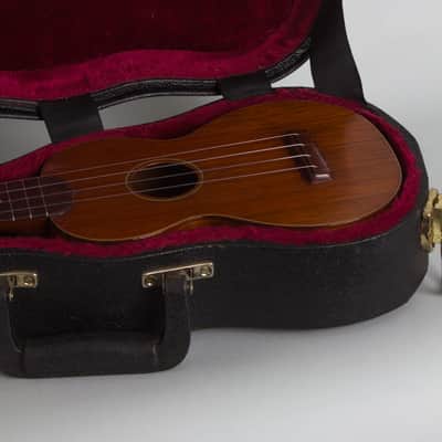 C. F. Martin Style 1 Soprano Ukulele, c. 1928, black tolex hard shell case. image 12