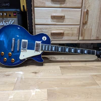 Epiphone Les Paul Standard Pro Trans Blue Burst (2017) with Coil-Splitting image 1