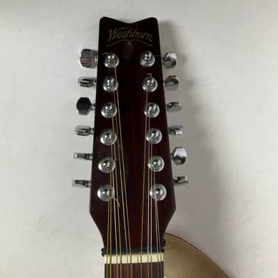 Washburn D12-12N 12-String Acoustic Guitar & Hard Case ***NECK CRACKED*** image 3