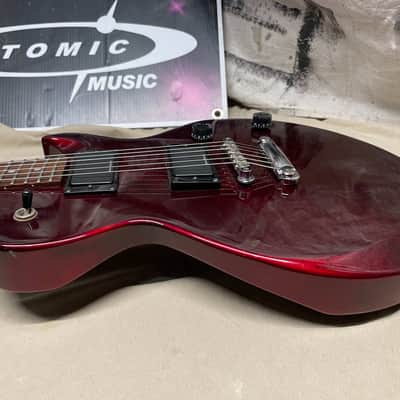 ESP LTD Eclipse Bolt-On Neck Singlecut Guitar - locking tuners missing backs! Red image 12