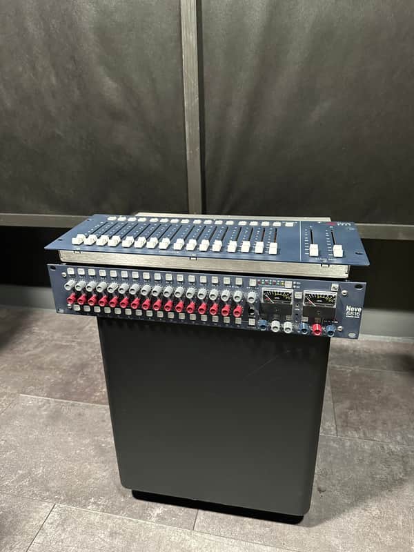 AMS Neve 8816 Summing Mixer with 8804 Fader Pack 2010s - Blue image 1
