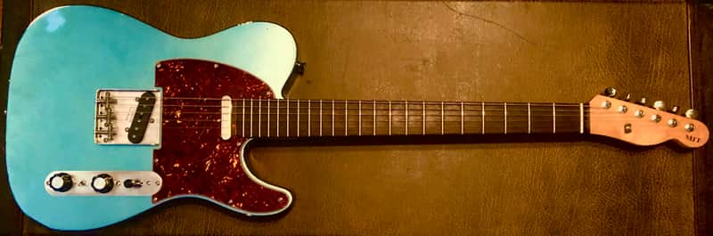 MJT Telecaster 2017 Aged lake placid blue image 1
