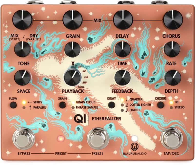 Walrus Audio Qi Etherealizer Multi-effects Pedal - Terracotta (QiEtherealTd1) image 1
