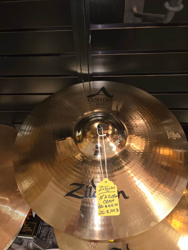 Zildjian 18" A Custom Crash Cymbal 1991 - Present - Brilliant image 1