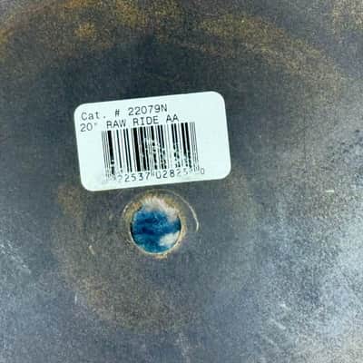 20” Sabian AA Raw Ride 2037g image 5