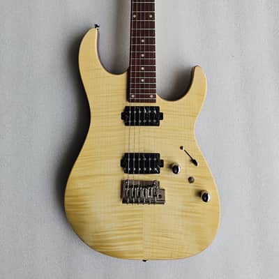 (Detached) IYV-IS-400-HH Solid Body with Flame Maple Top Electric Guitar, Natural image 1