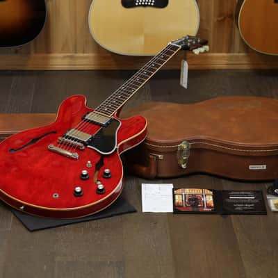 2014 Gibson Warren Haynes '61 ES-335 Semi-Hollow Electric Guitar Faded Cherry + COA OHSC image 1