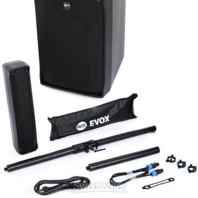 RCF EVOX JMix8 Active Portable PA System with 8-channel Digital Mixer - Black (EVOXJMIX8d1) image 6