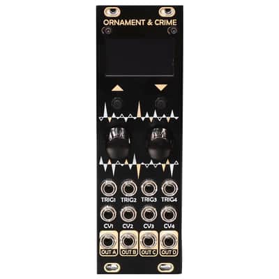 After Later Audio uO_C Micro Ornament & Crime Eurorack Module - Black and Gold image 1