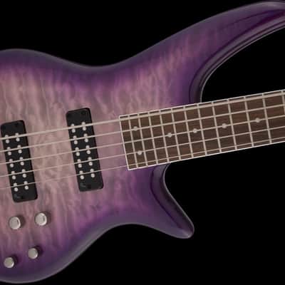 Jackson JS Series Spectra JS3QV Purple Phaze 5-String Electric Bass Guitar image 5