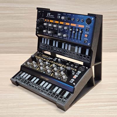 The Analog Source 2 Tier Desktop Stand For Behringer JT Mini , Pro VS , Phara-O , UB-Xa , CZ-1 Synthesizer image 2
