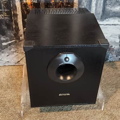 Aiwa Aiwa TS-W45) vintage powered active subwoofer 90s - Black image 2