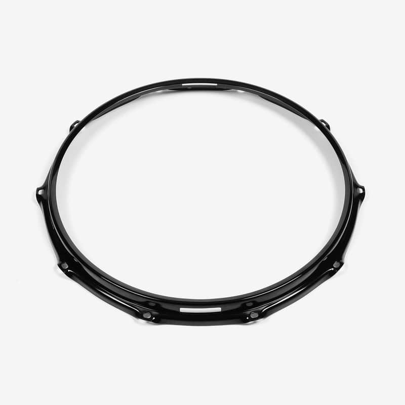 S-HOOP - SH1410BBLKP - 14" 10 Hole BLACK PC/Steel S-Hoop Snare Bottom (Replaces SH1410BBLK) image 1