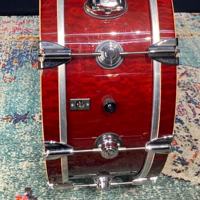 DW Tris Imboden's Chicago, 8x22" DW/May Bass Woofer with Internal Microphone 2002 - Transparent Wine Red Lacquer image 10