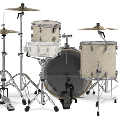 PDP Concept Maple Twisted Ivory Finish Ply Rock Drum Set PDCM24RKTI image 2