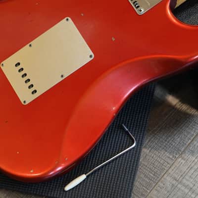 Minty! 2018 Fender Custom Shop Limited Edition Big Head Stratocaster Electric Guitar Aged Candy Apple Red + COA OHSC image 18