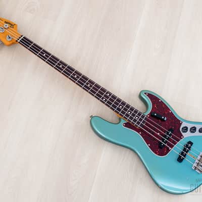 2000 Fender American Vintage '62 Jazz Bass Lake Placid Blue w/ Tweed Case image 12