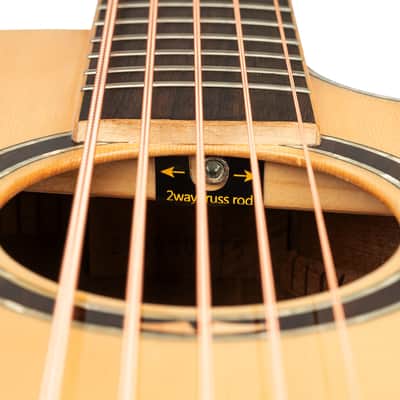 Ortega KTSM2-5 Signature Series Ken Taylor Solid Spruce Top Nato Neck Cutaway 5-String Acoustic-Electric Bass Guitar w/Gig Bag image 13