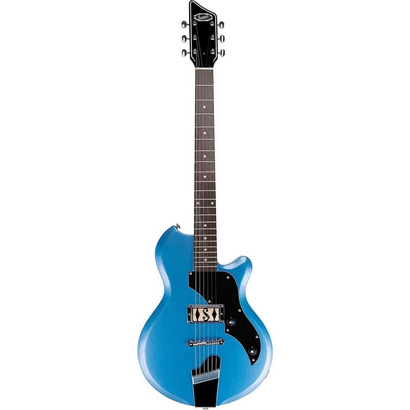 Supro 2010BM Jamesport Island Series Electric Guitar Ocean Blue image 2