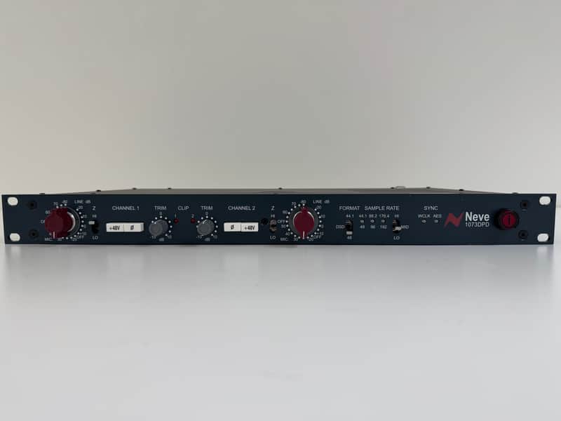 AMS Neve 1073DPD Dual Channel Mic Preamp with Digital Output 2010s - Blue image 1