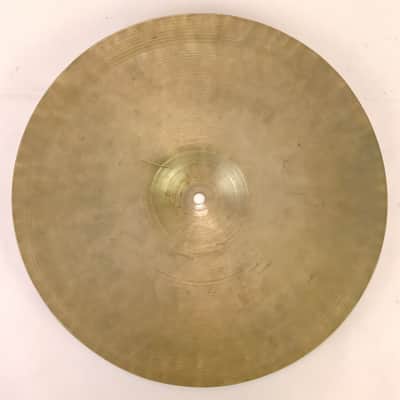 Zildjian 14"Med-Thin 1014g Hi-Hat Cymbal Vintage 40s Avedis B20 Cracked 13 11/16 image 5