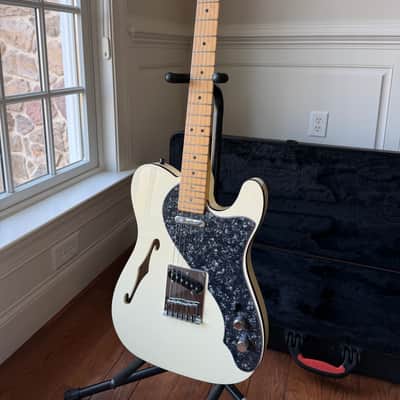 2013 Fender American Deluxe Telecaster Thinline - Olympic White image 5