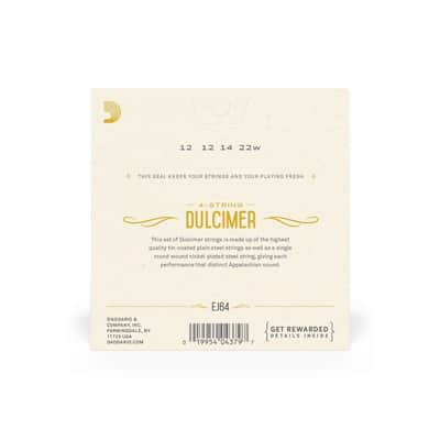 D'Addario 4 String Dulcimer Strings with Loop End - EJ64 image 3