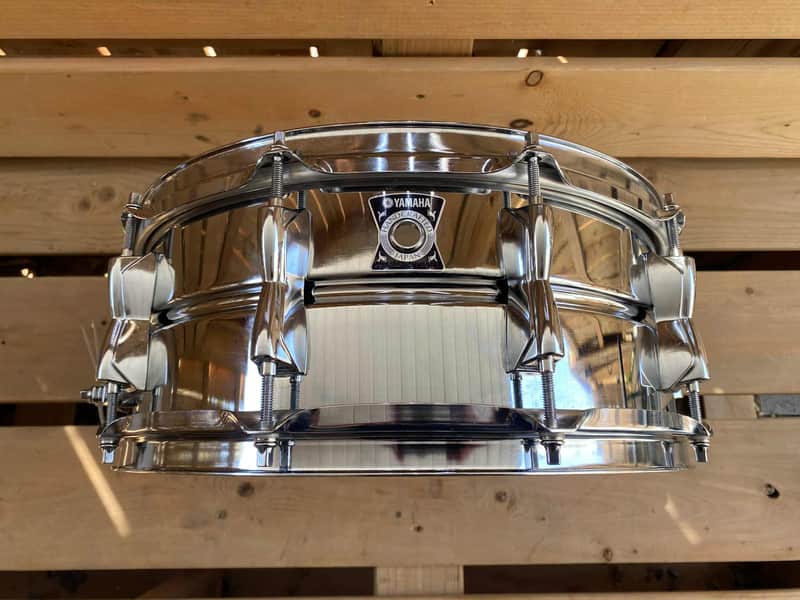 YAMAHA HAND CRAFTED SD-2455 STEEL SNARE DRUM / 14" X 5.5' SHELL / MADE IN JAPAN image 1
