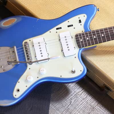 2024 Nash JM-63/MH Alder Electric Guitar Relic Lake Placid Blue + OHSC image 3