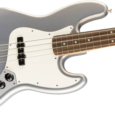Fender Player Jazz Bass with Pau Ferro Fretboard 2019 - Present - Silver image 4