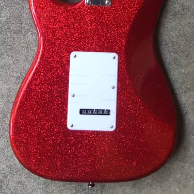 Squier Bullet Stratocaster Limited Edition Electric Guitar Red Sparkle image 6