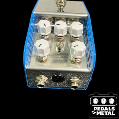 ThorpyFX Peacekeeper V1 Low-Gain Overdrive 2010s - Silver/Blue/White - X21850 image 5