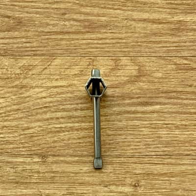 Vintage 1960s Ludwig / Gretsch / Slingerland Rail Consolette Hex Drum Key image 2