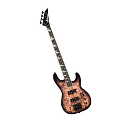 Jackson JS Series Concert Bass CB JS3P 4-String Right-Handed Bass Guitar with Poplar Body and Maple Neck (Transparent Black Burst) image 3