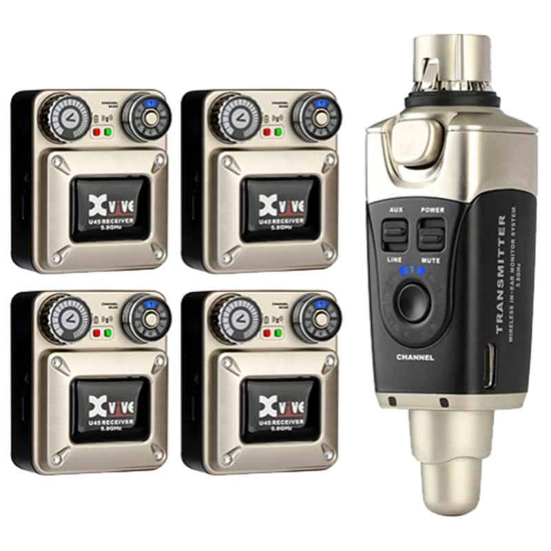 Xvive U45 In-Ear Monitor Wireless System - 4 Pack image 1
