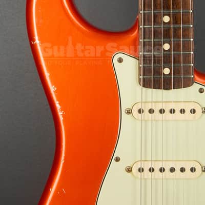Fender Custom Shop Limited Edition 64 Stratocaster Candy Tangerine Red 2009 Used (COD 29UG) image 4