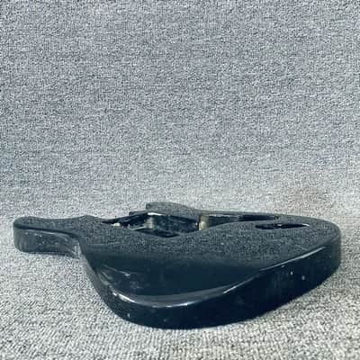 Stratocaster Strat Style Guitar Body in Black, Fixed Bridge image 3