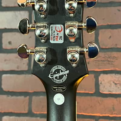 2010 Epiphone Les Paul Traditional Pro Limited Edition Ebony (Gloss top with satin back) Electric Guitar w/ Hard Case image 11