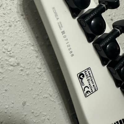 2007 ESP LTD Alexi-600 Signature White with Black Pinstripe image 5