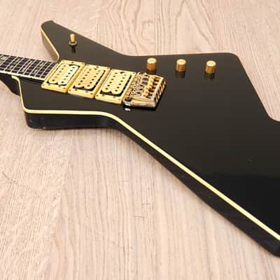 1983 Ibanez Destroyer II DT555 Triple Pickup Black w/ Gold