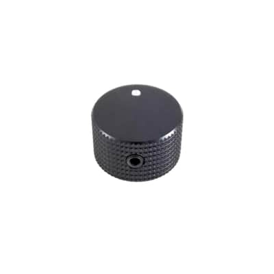 Tesi 20mm Solid Aluminum Knurled Replacement Knob - Black image 2