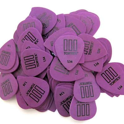 72 Pack | Dunlop Tortex III | 1.14mm Guitar Picks (462R1.14)